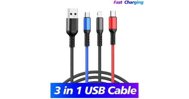 3 in 1 charging cable in deand